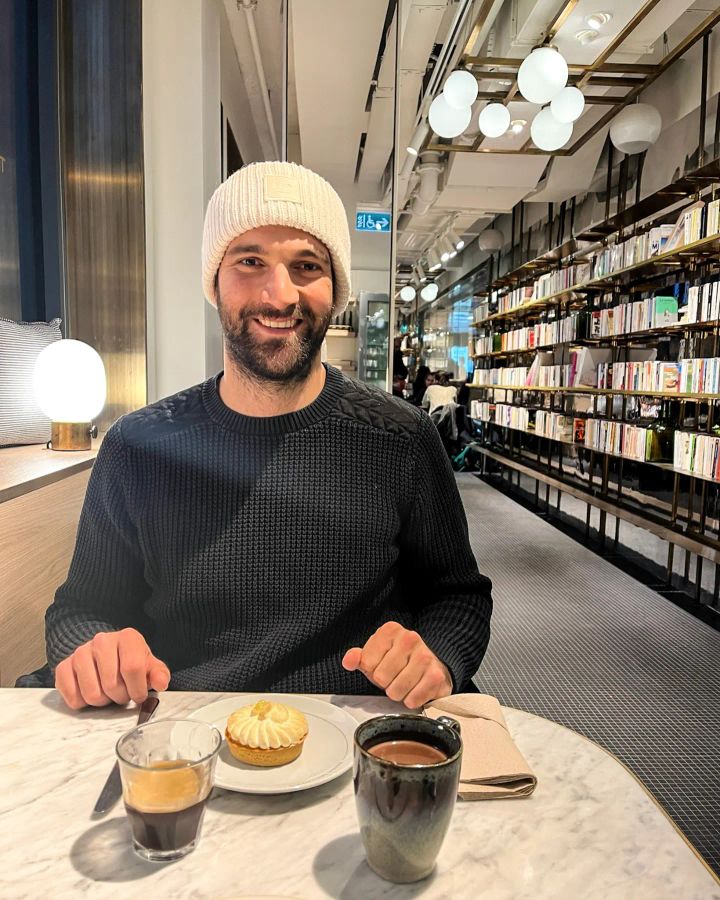 Thibaud at a Paris café